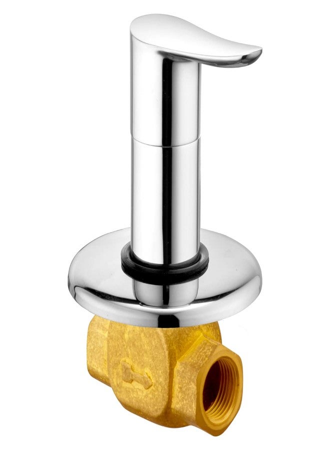 ALTON LRK9650 Brass, Concealed Stop Cock with Adjustable Wall Flange (20 mm, Chrome Finish)